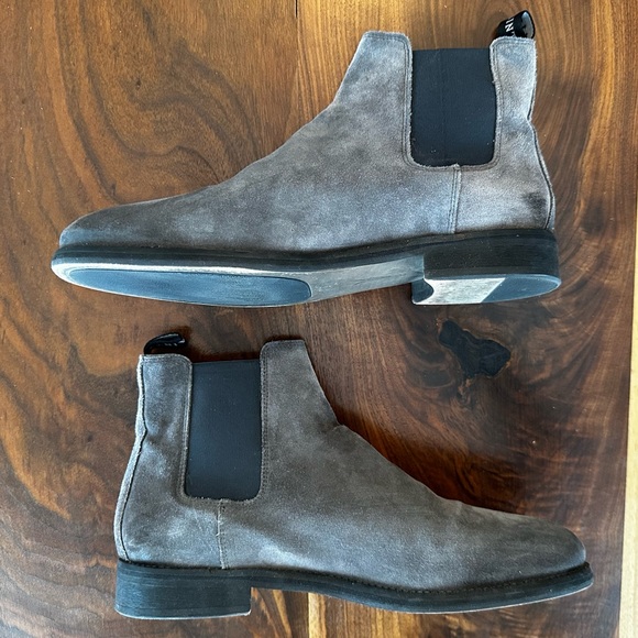 All Saints Gray Suede Men\'s Boots main image 4